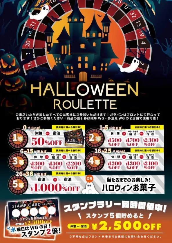 ハロウィンルーレットイベントの詳細
